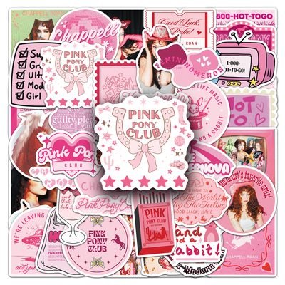 100张歌手chappell roan爱豆周边贴纸手机壳水杯行李箱diy装饰贴