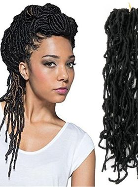 nu locs不规则脏辫蚯蚓曲长卷发欧美女头发外贸款 River Locshair
