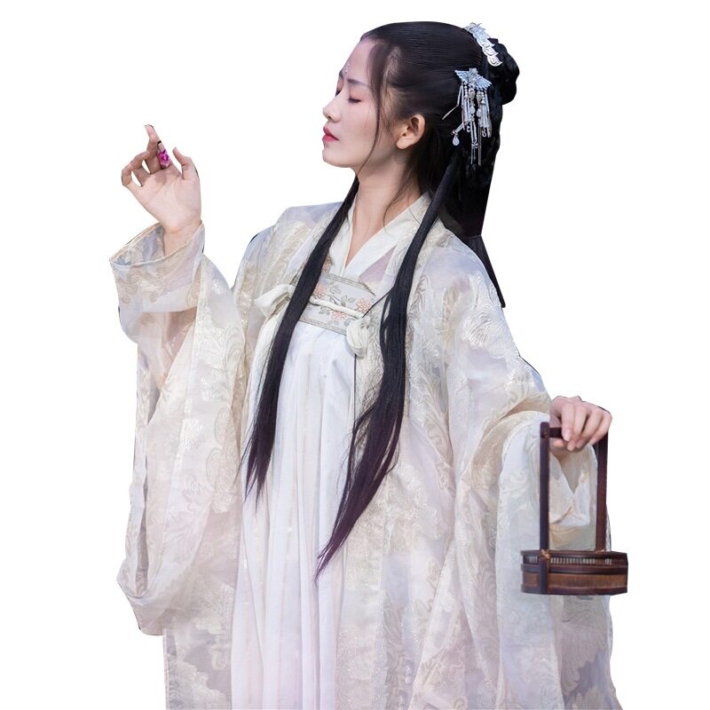 汉服女荣姬襦裙大袖衫飘逸古风襦裙广袖古装女若桃姬汉服夏季仙气