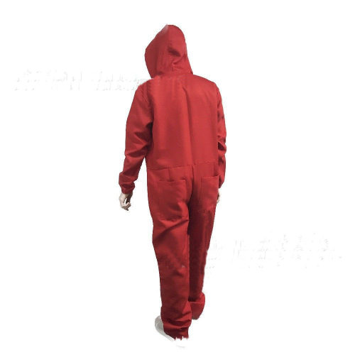 万圣节cos服装 Dali达利红色纸抄屋连体衣小丑服cosplay