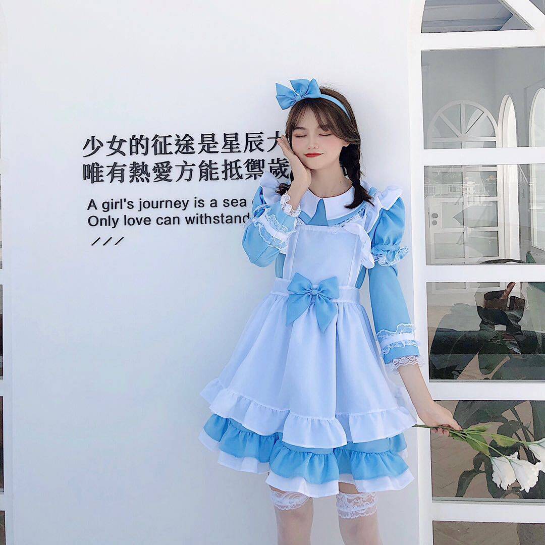 爱丽丝梦幻仙境 cosplay女仆装闺蜜装 lolita 洛丽塔服装 成人厂