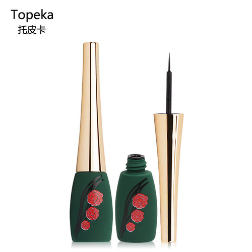 正品托皮卡金钻玫瑰眼线液女Topeka厂家速干防水不易晕染彩妆