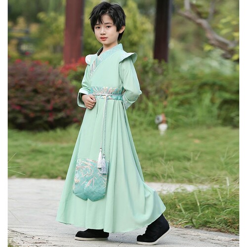 汉服男女童2025春夏儿童唐装国学服中国风古装小学生弟子规演出服