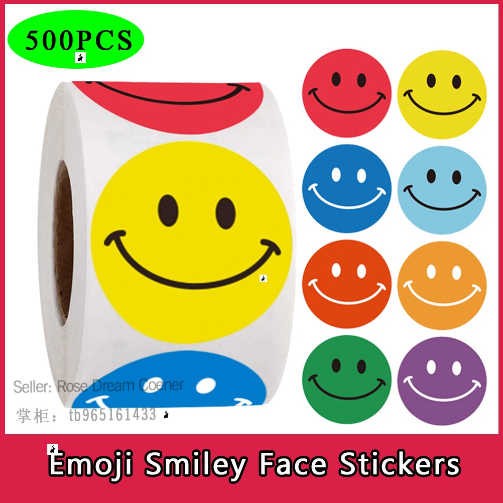 cute emoji smiley face stickers children reward student kids