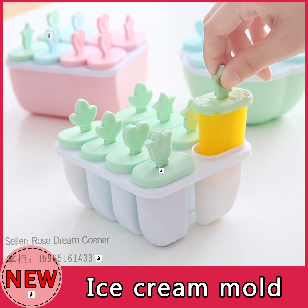 Ice Cream Mold Popsicle Molds DIY Maker Sticks Cool Frozen