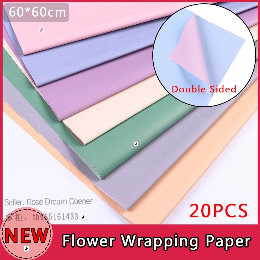 20pcs flower wrapping paper bouquet packaging gift decor
