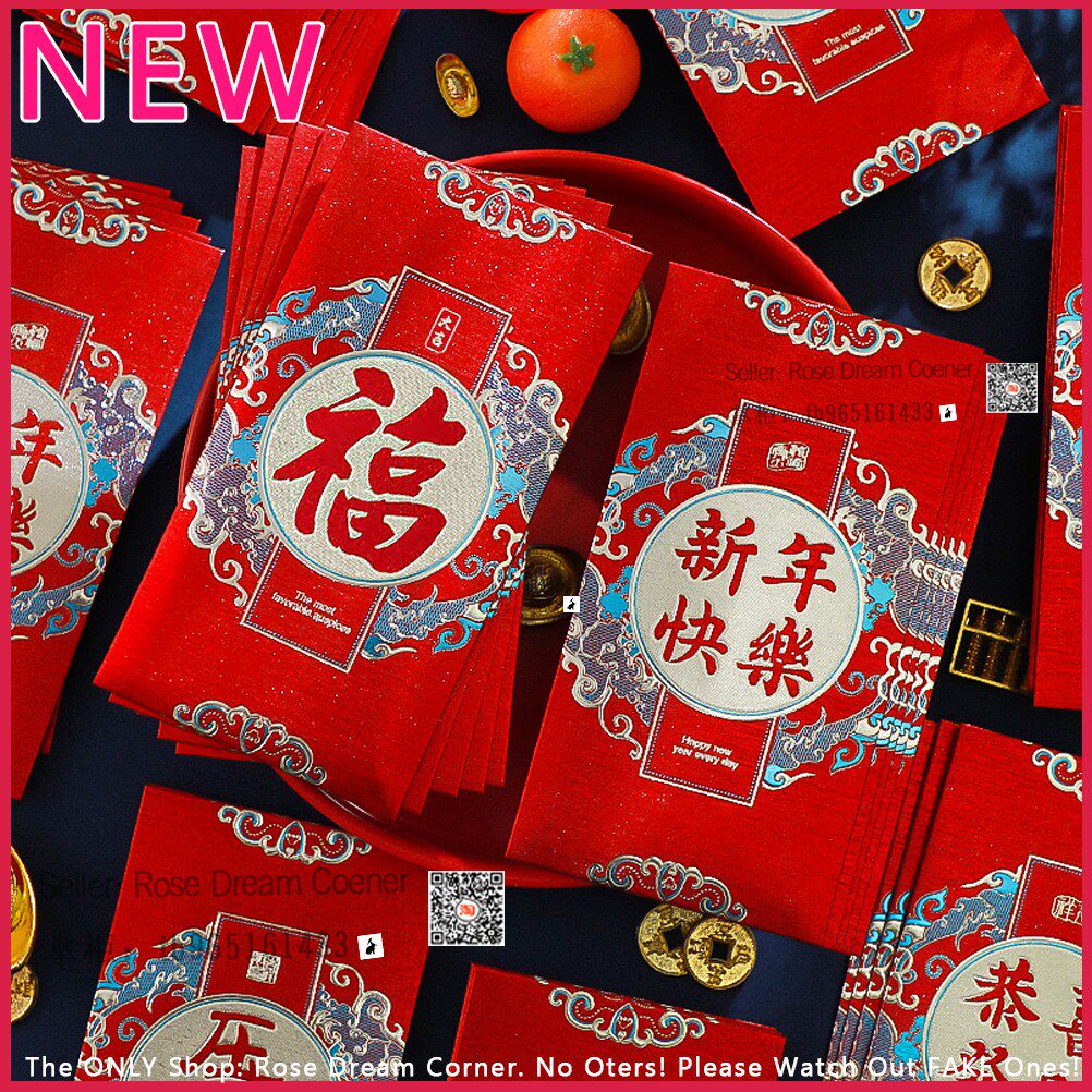 2022 chinese new year red packet envelope cny money gift bag