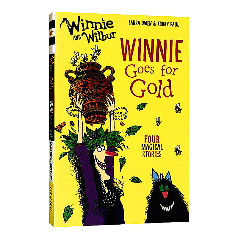 进口英文原版女巫温妮系列 WINNIE& WILBUR: WINNIE GOES FOR GOLD温妮和威尔伯：温妮追求金牌儿童英语阅读章节书-封面