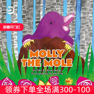 Molly 儿童英语启蒙阅读绘本 the 鼹鼠莫莉 故事书 Mole 进口英文原版