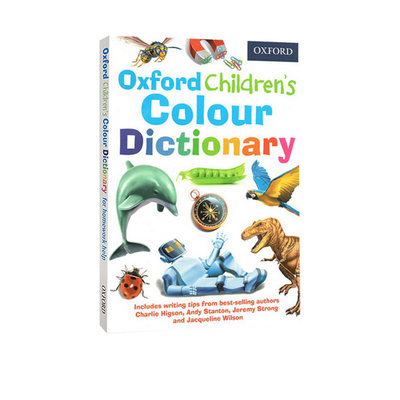 英文原版工具书 Oxford Children's Colour Dictionary 牛津插画版 儿童颜色认识词典 学前英英彩图词典 学习单词写作辞典