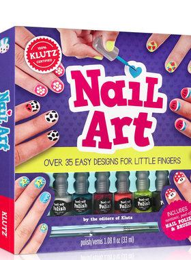 英文原版 Nail Art: Easy Designs for Little Fingers 美甲艺术 美甲的简单创意设计 Klutz系列 Scholastic 学乐出品