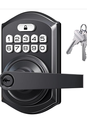 美国代购TEEHO Keypad Door Lock TE004-1A-1 密码锁电子门锁