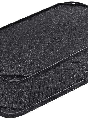 美国代购Sensarte Griddle Grill Pan双面不粘烧烤盘石头不粘涂层