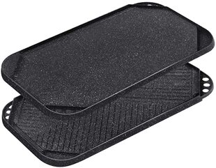 美国代购Sensarte Griddle Grill Pan双面不粘烧烤盘石头不粘涂层