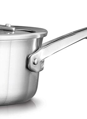 美国代购 Calphalon Premier 不锈钢酱锅汤锅玻璃盖 3层复合结构