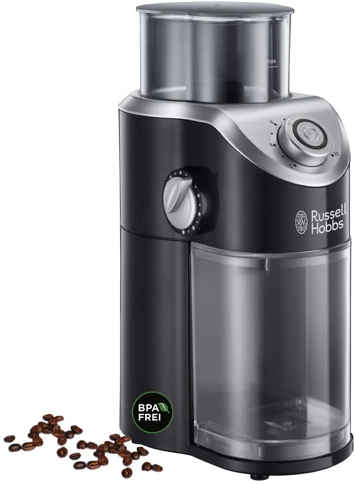 德国代购Russell Hobbs 23120-56经典咖啡研磨器不同研磨设置
