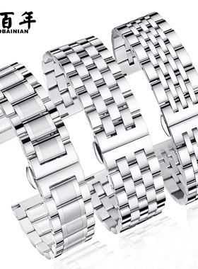 适用于小米Color2手表表带钢带Xiaomi Watch S1/S2/S3/1Pro替换腕带金属不锈钢专用手表链运动黑色男夏日22mm