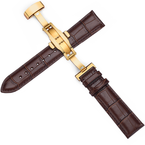 头层小牛皮表带男女真皮手表带 通用款式适用华为GT/GT2Pro手表带watch3智能荣耀magic 天梭 天王 卡西欧表带