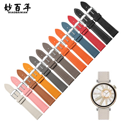 真皮手表带通用华为天梭卡西欧