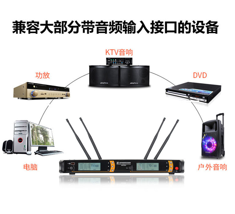 SKM9000无线话筒一拖二家用演出KTV专用户外舞台U段鹅颈K歌麦克风在类目 影音电器, 麦克风/话筒中 - 来自Buy2taobao.com提供专业的淘宝代购服务