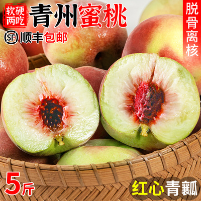 青州蜜桃脆甜桃子新鲜冬雪蜜桃水果青毛桃水蜜桃山东毛桃秋桃冬桃