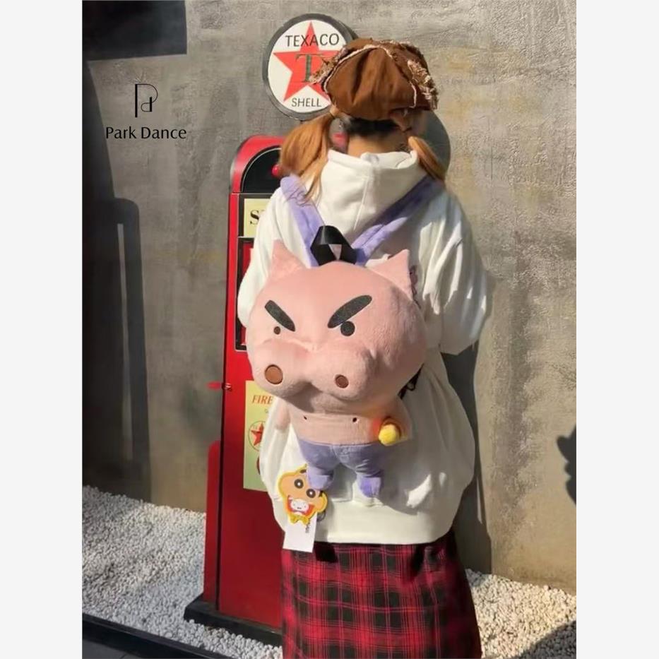 肥嘟嘟左卫门毛绒包双肩包背包