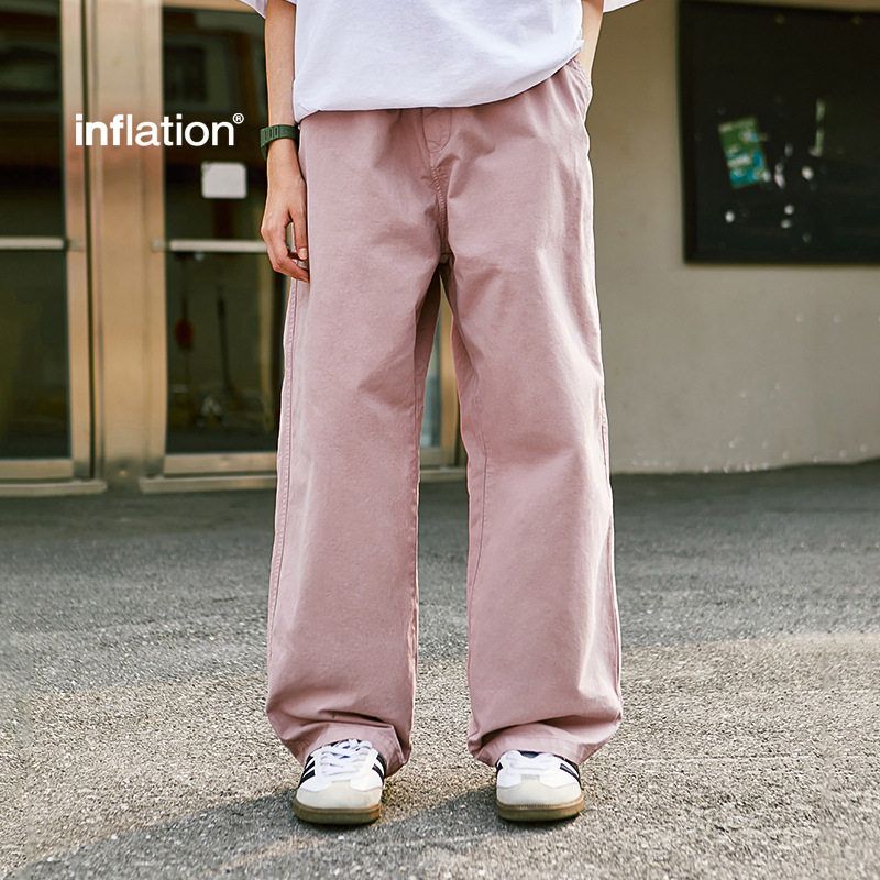 街头粉炸街春夏INF男装宽松直筒