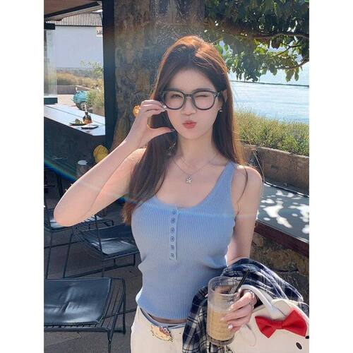 SL外穿女设计感吊带背心修身显瘦