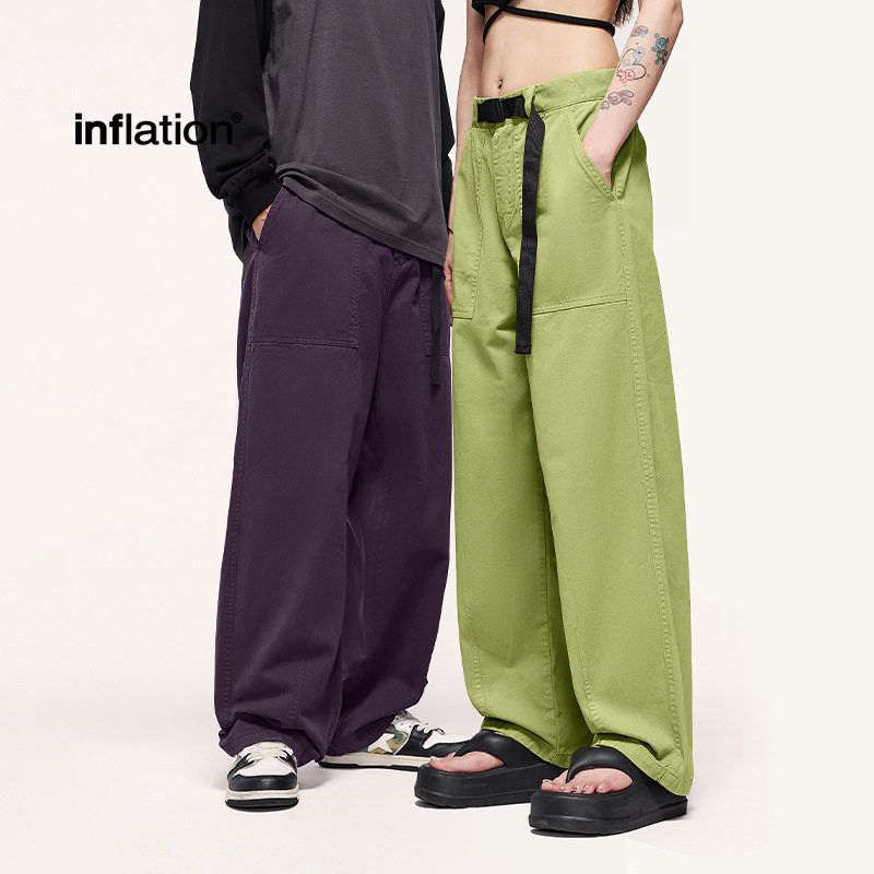 工装宽松2024阔腿宽松潮牌日系