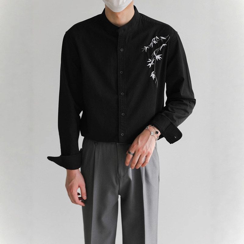 短反男士上衣衬衫衬衣纯棉潮流