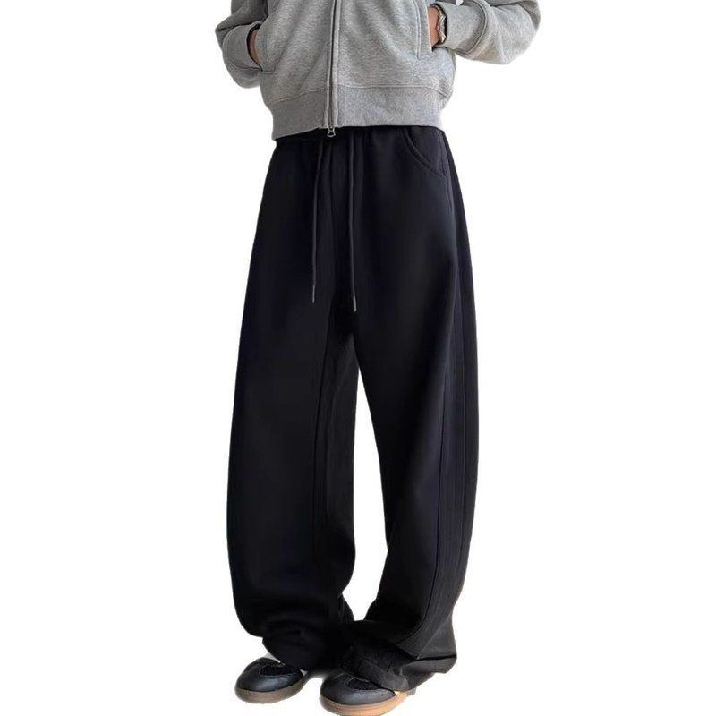 短反卫裤长裤anfit阔腿弯刀直筒