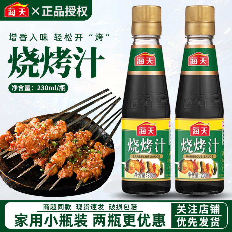 海天烧烤汁230ml小瓶装烧烤调味鲜香入味烧烤专用懒人野餐调味料