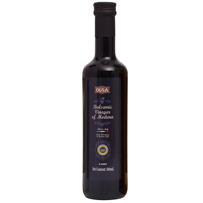 意大利进口OUSA欧萨摩德纳黑醋500ml浓缩葡萄酒醋油醋汁沙拉