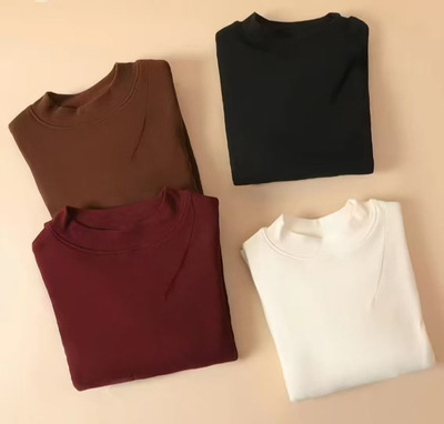 男女同款加厚加绒打底衫保暖舒适羊毛超暖圆领弹力内衣2025新款