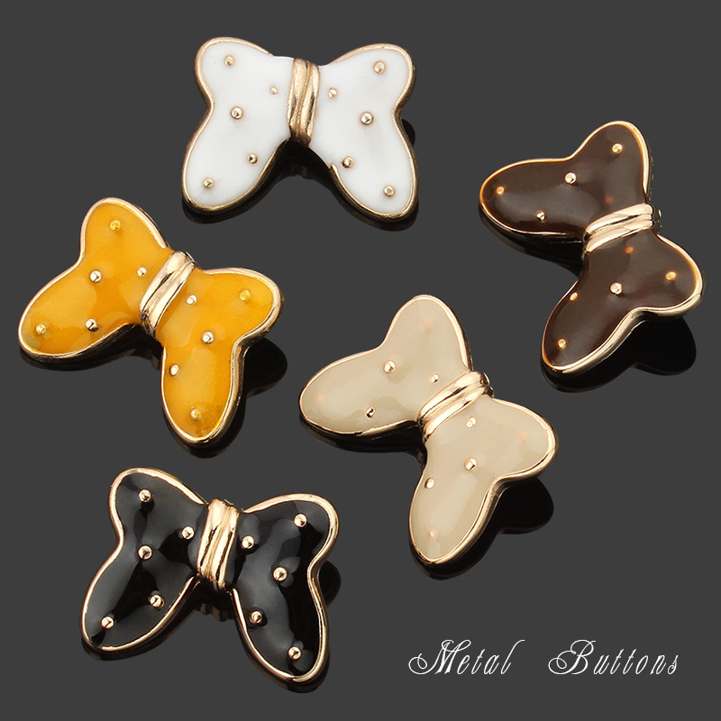 蝴蝶结纽扣女衬衫衬衣毛衣开衫针织衫百搭精致金属高级感装饰扣子