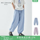 中大童轻薄柔软盛夏凉凉裤 棵初2026年新款 儿童松紧腰束脚休闲裤
