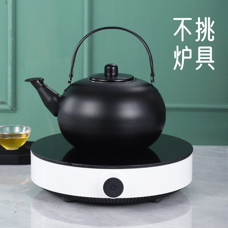 304不锈钢玲珑壶家用小茶壶泡带滤网餐厅酒店饭店商用烧水壶