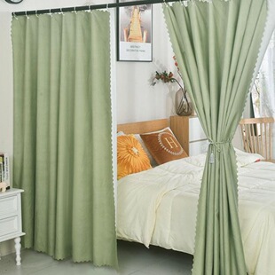 门帘隔断帘卧室2024新款 屏风帘子遮光窗帘 分割房间客厅免打孔安装