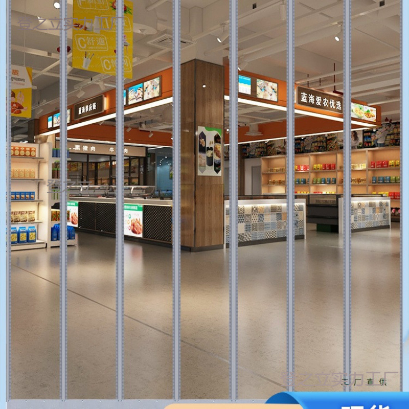 空调门帘防走冷气挡风隔断帘2025磁吸塑料pvc商用店铺透明软门帘