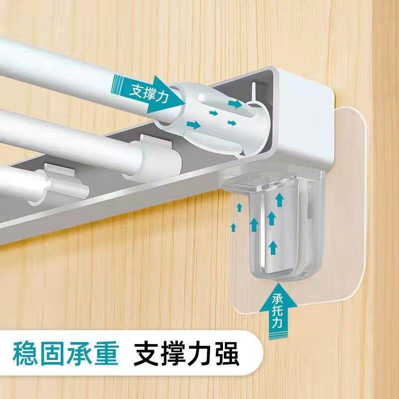 透明隔板托c 免打孔 高承重 加强版支撑托衣柜橱柜固定器免钉