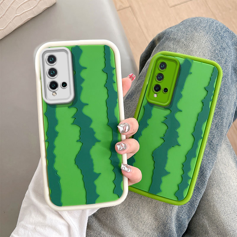 手机绿色西瓜硅胶软壳创意