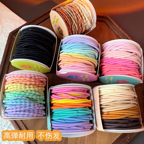 百搭橡皮筋发圈马卡龙皮筋女