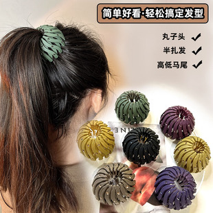 懒人鸟巢盘发器造型神器抓夹韩国网红发夹蓬松花苞头发饰日韩发抓