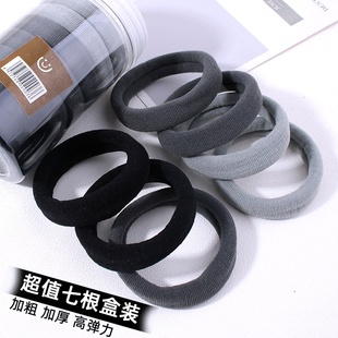 不伤发橡皮筋加粗毛巾发圈头绳女夏季 网红韩国高级感发绳马尾皮套