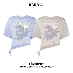 印花斜底短袖 T恤RA23SS142 热爱如你 RARN