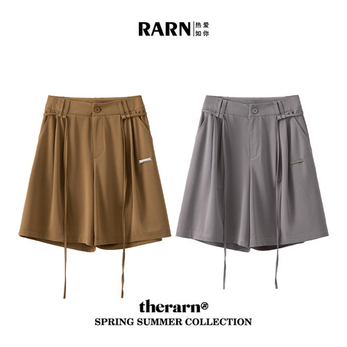 RARN短裤休闲短裤宽松直筒版型