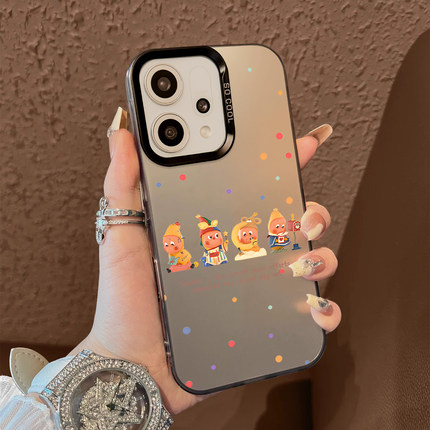 适用于OppoReno14pro手机壳看书月亮信箱小人支架高级感12简约10pro十彩银9套新品8防摔7男女款6保护套reno13