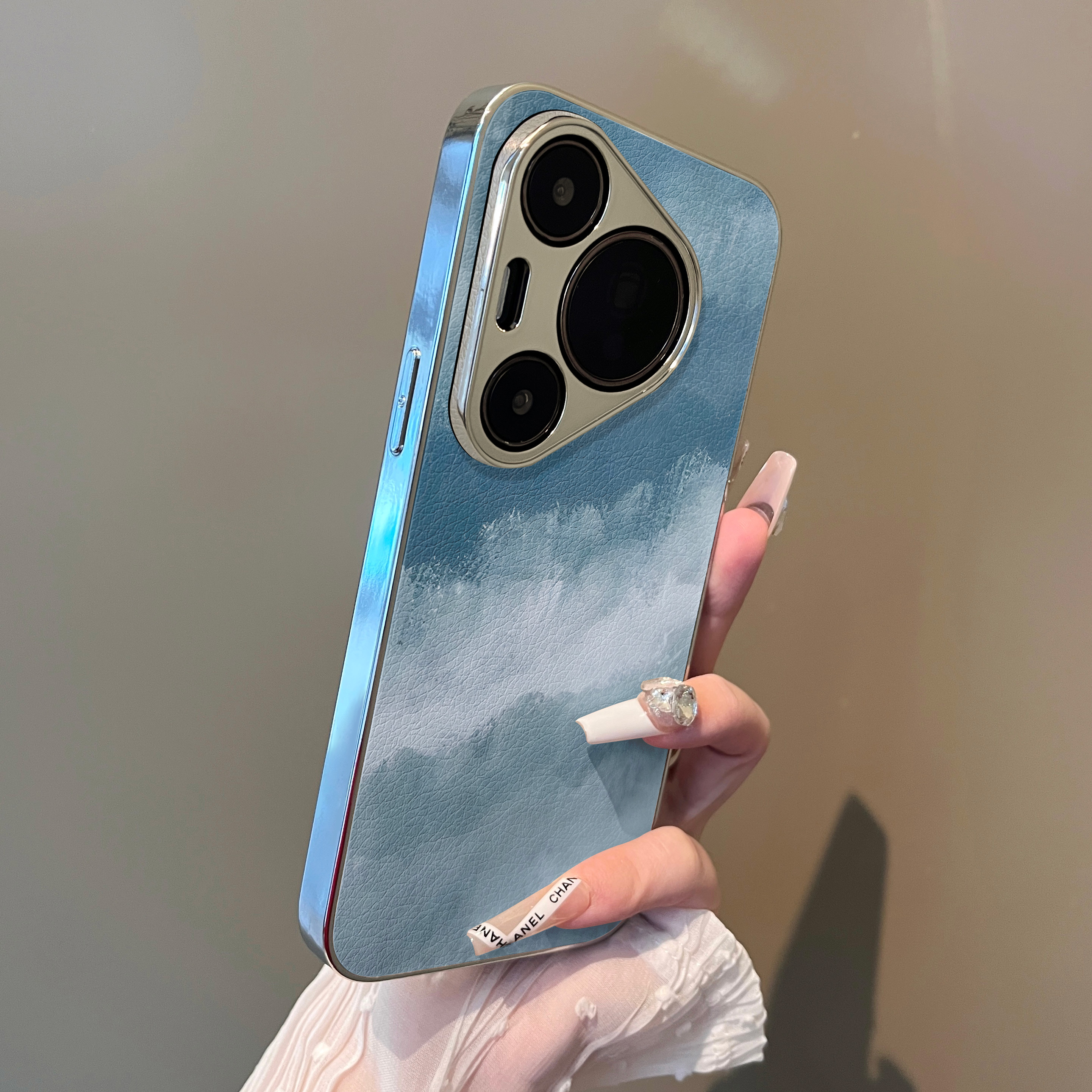 适用于小羊皮华为手机壳简约