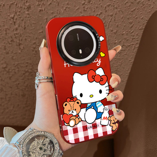 保护套70air 30e防摔男女款 适用于华为mate80promax手机壳野餐垫熊和猫支架60简约50e系列红色彩银40 套新品