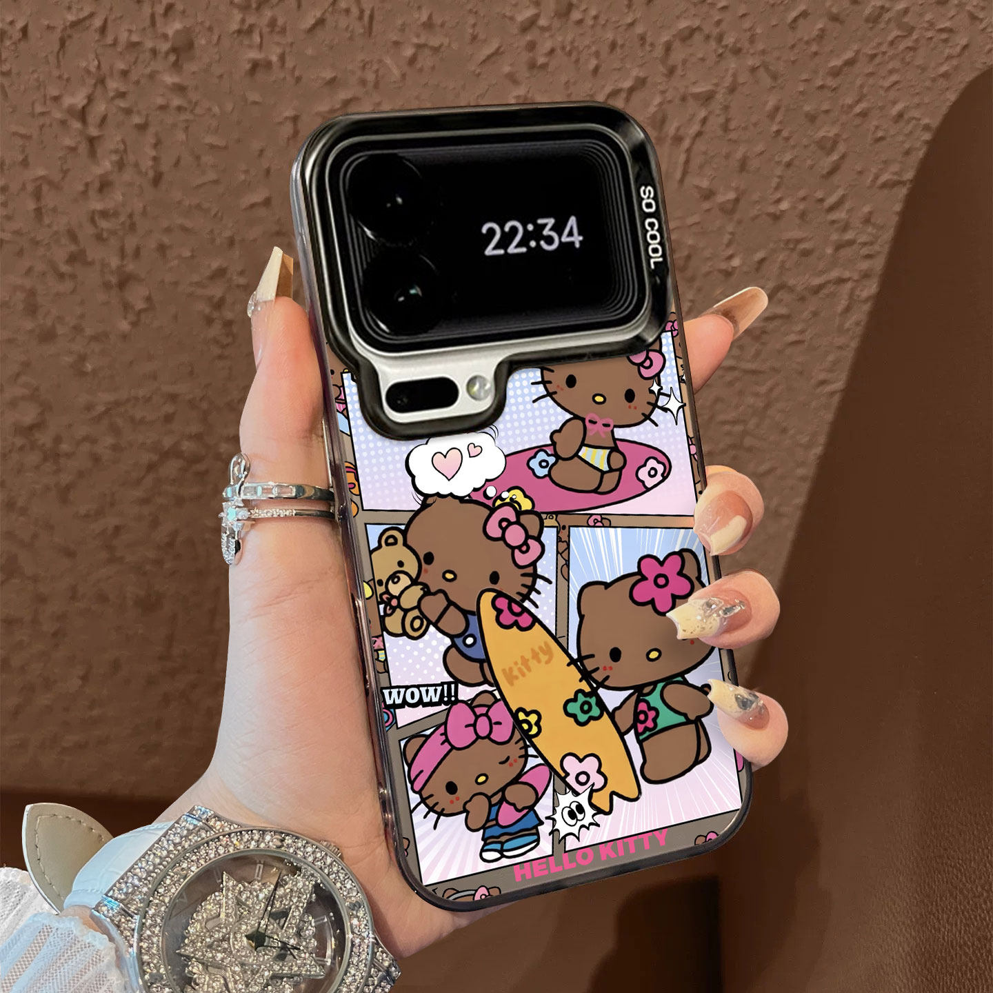 适用于小米17promax手机壳简约宫格粉花棕猫彩银高级感12spro外全包11个性创意新款男女13套14/15ultra至尊